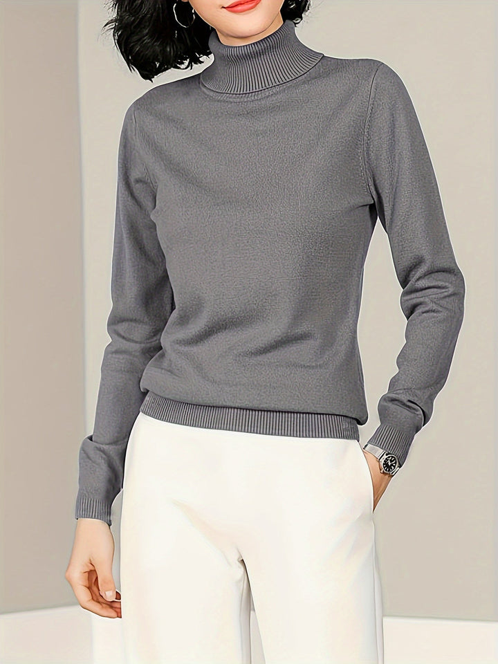 Ámbar Belén | Sweater cuello alto de manga corta