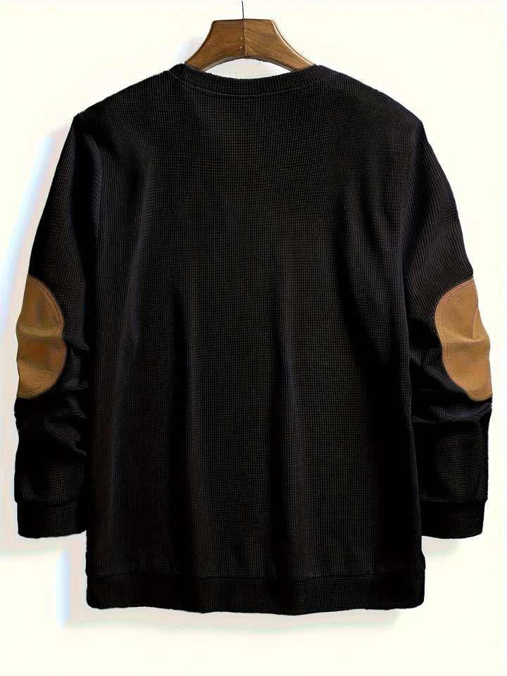 Emilio | Sweater texturado con coderas