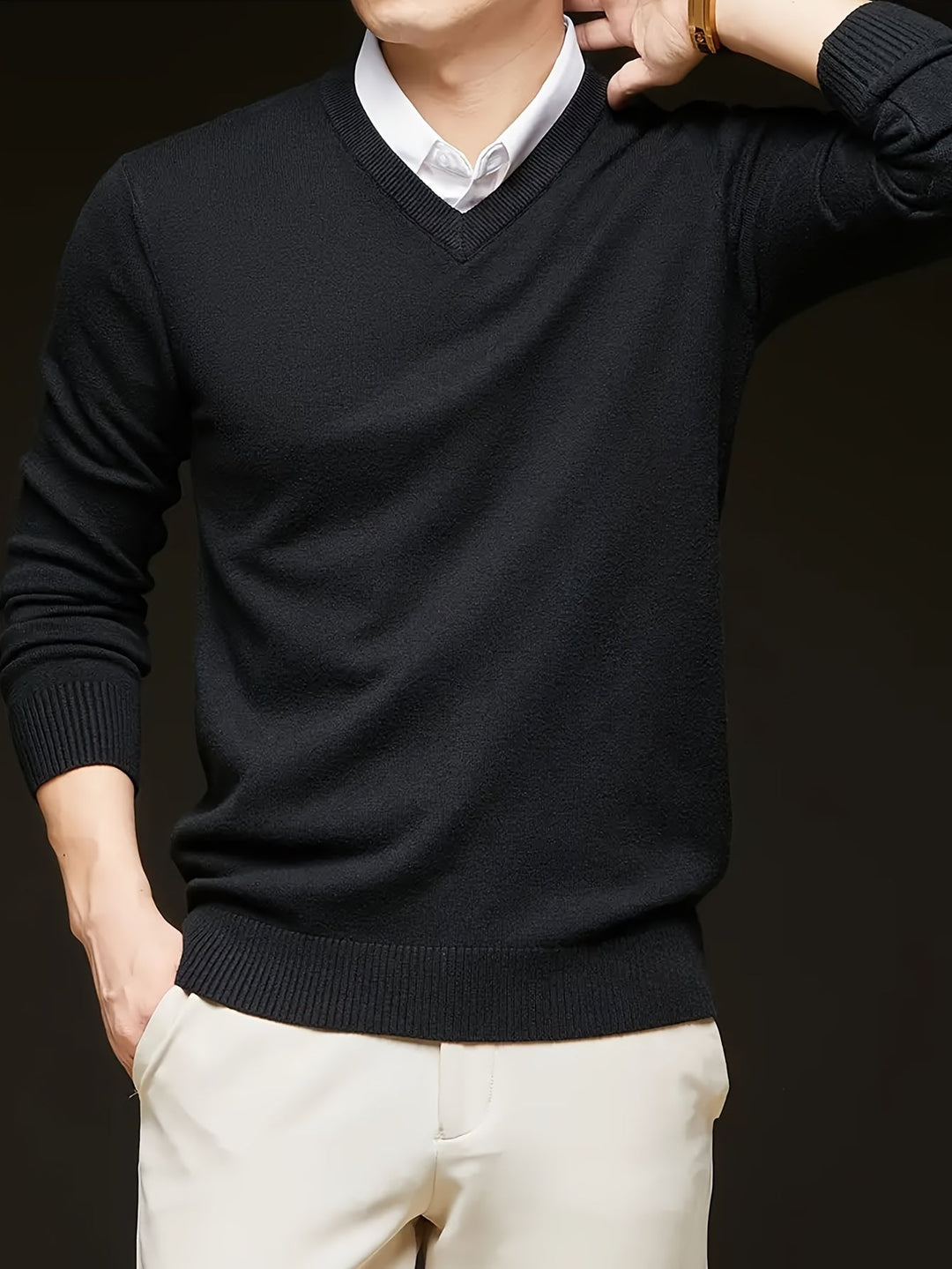 Germán | Sweater cuello V para hombre