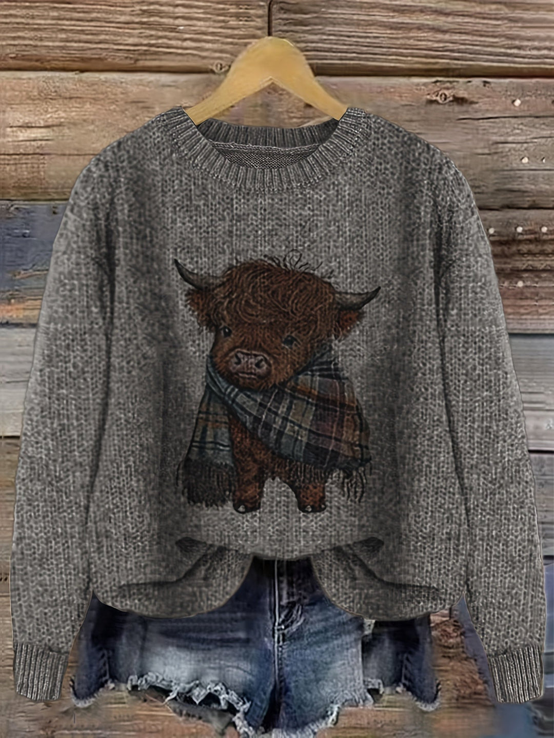 Kiara | Sweater cuello redondo holgado