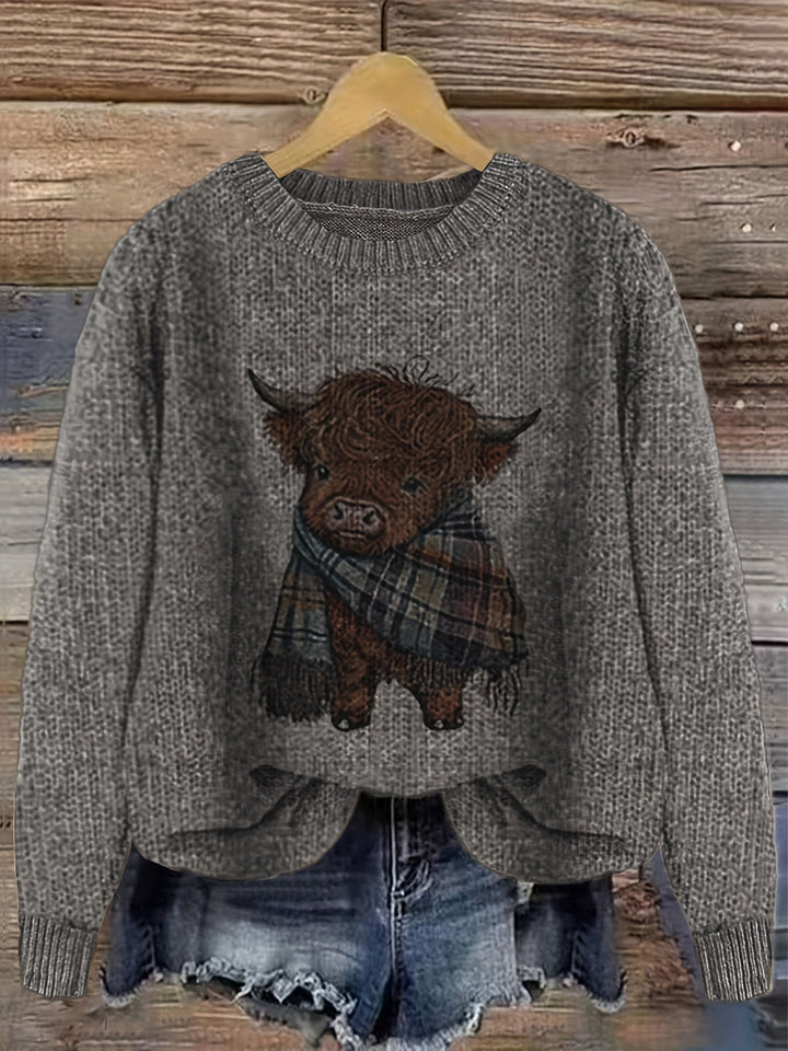 Kiara | Sweater cuello redondo holgado