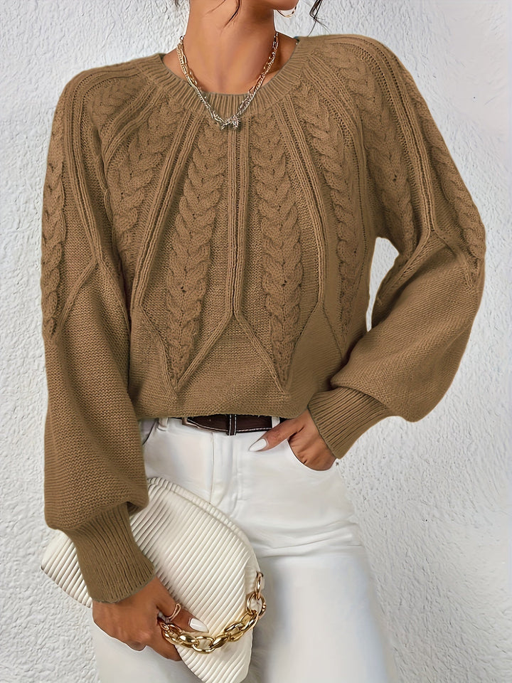 Sarita | Sweater de punto trenzado holgado