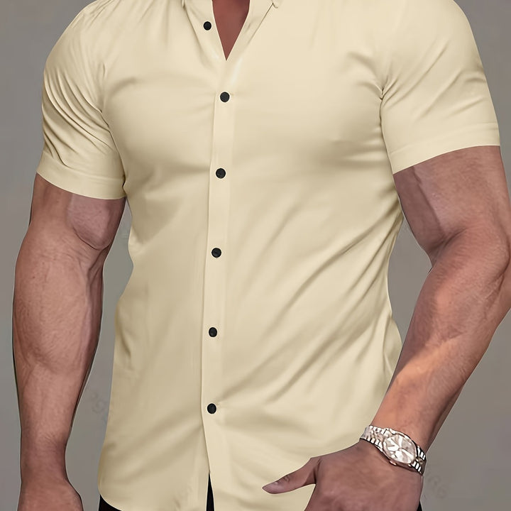 Flavio | Camisa manga corta clásica para hombre
