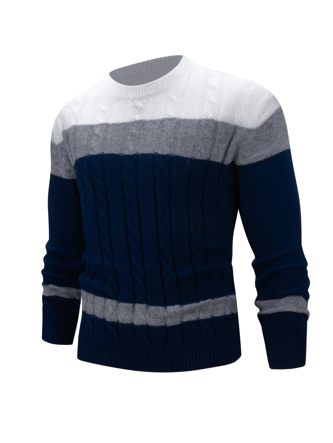 Catrilaf | Sweater de punto trenzado con bloques de color