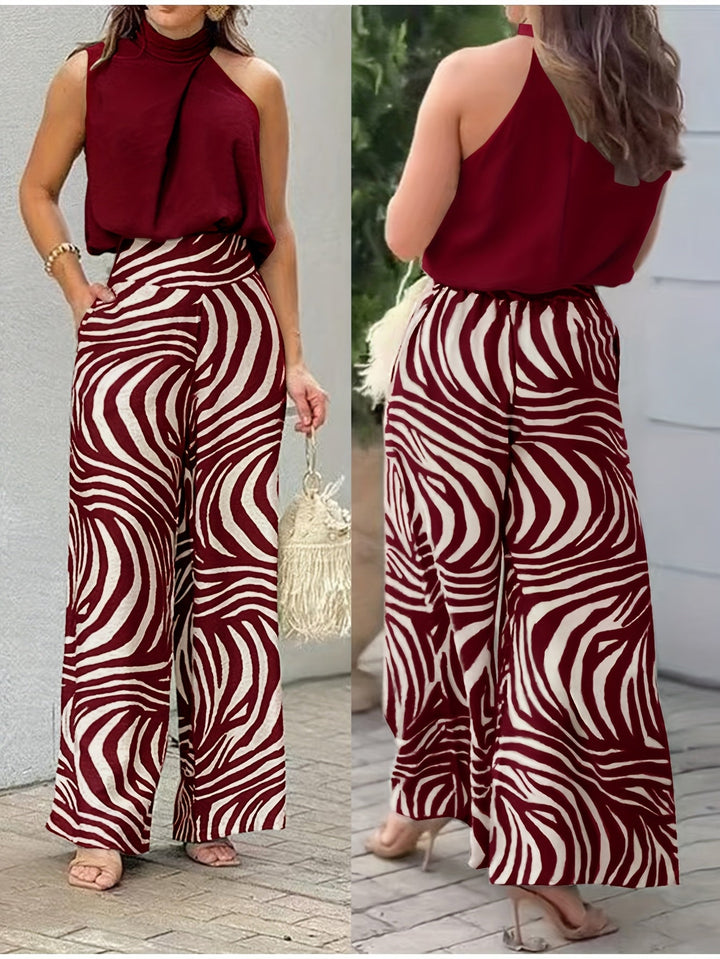 Yubitza | Conjunto de dos piezas sin mangas de pierna ancha