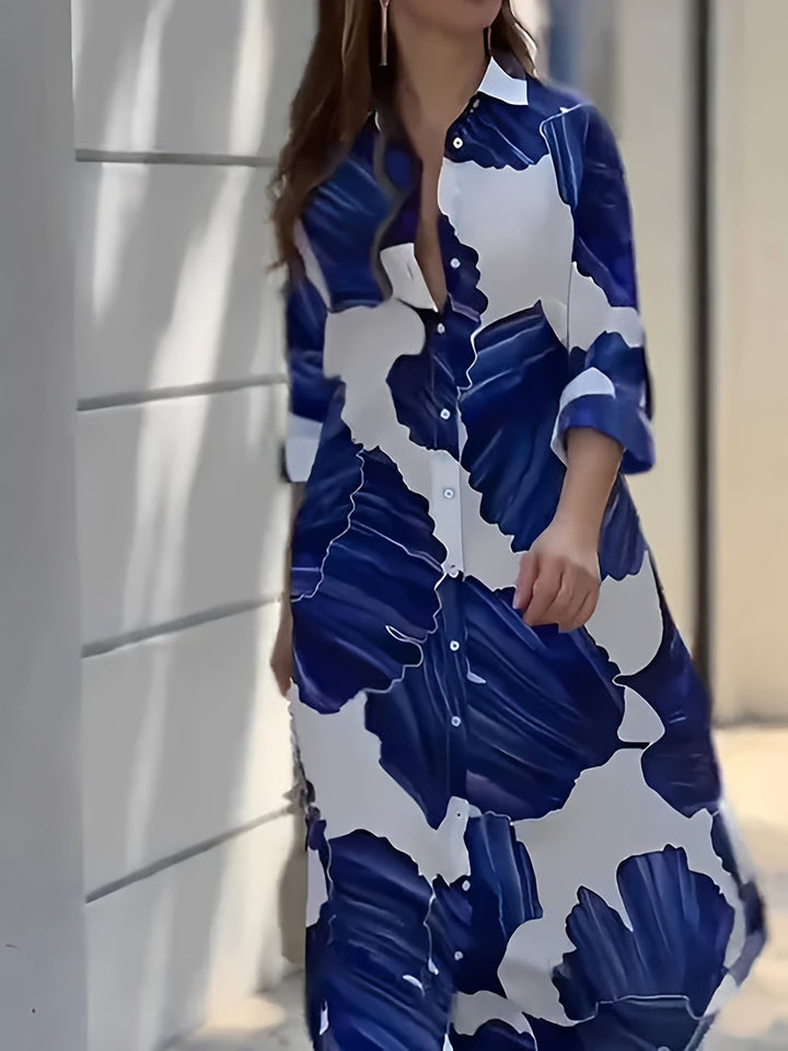 Paulina Andrea | Vestido largo estampado