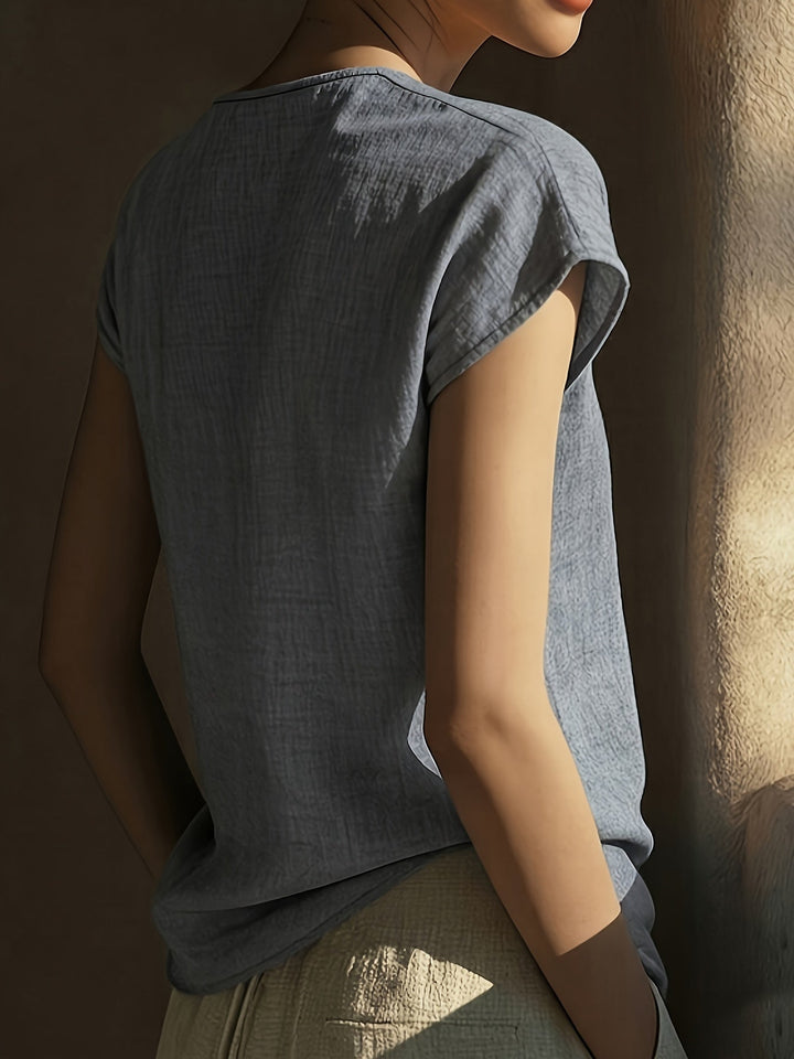 Maritza | Blusa escote en V con encaje