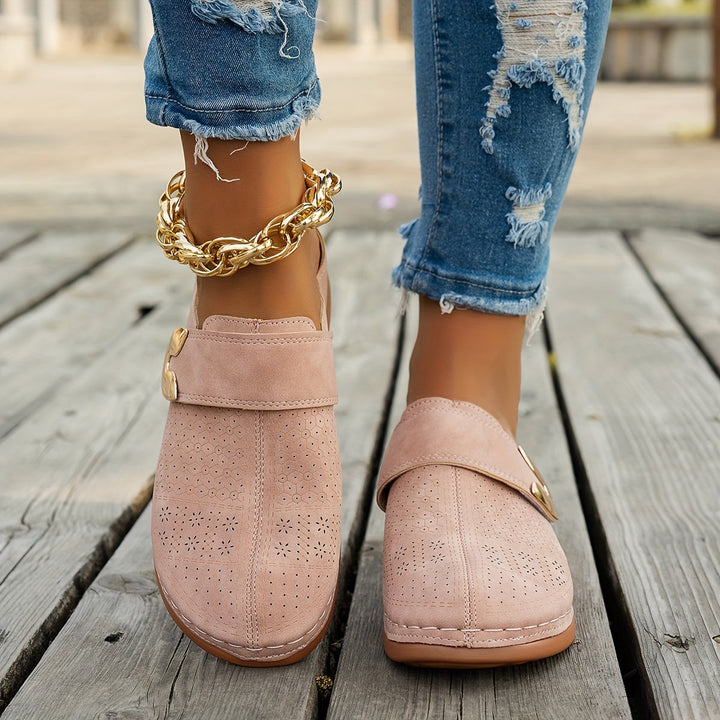 Alessandra | Zuecos con plataforma acolchada