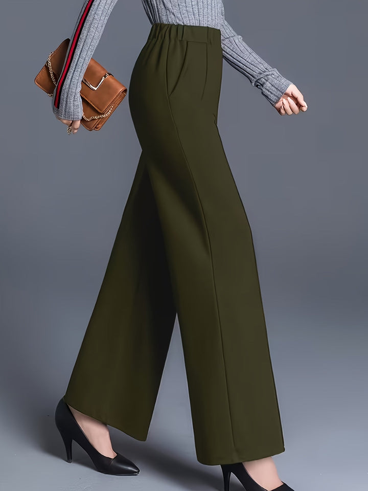Saray | Pantalones de tiro alto y pierna ancha