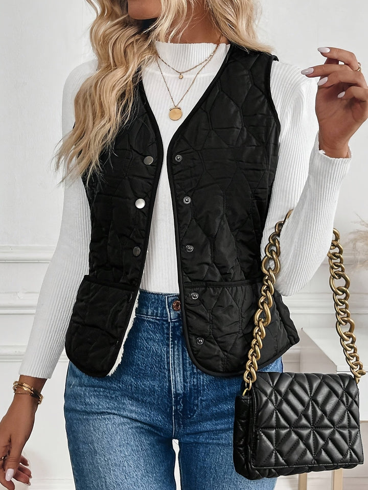 Odette | Chaleco acolchado reversible