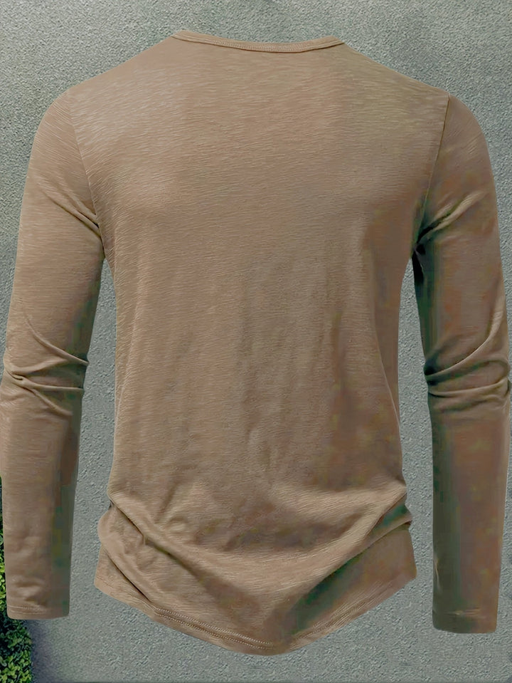 Gerardo | Polera henley de manga larga