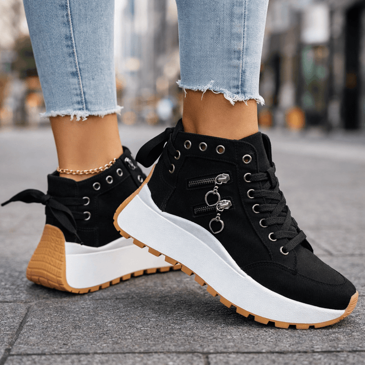 Leyla | Zapatillas altas con cordones