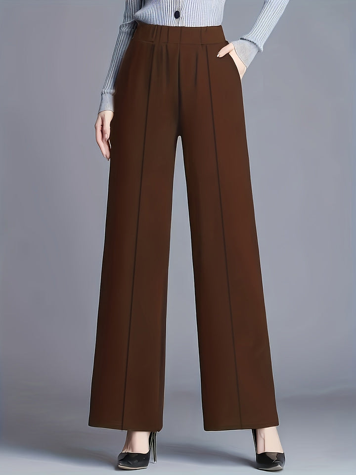Saray | Pantalones de tiro alto y pierna ancha