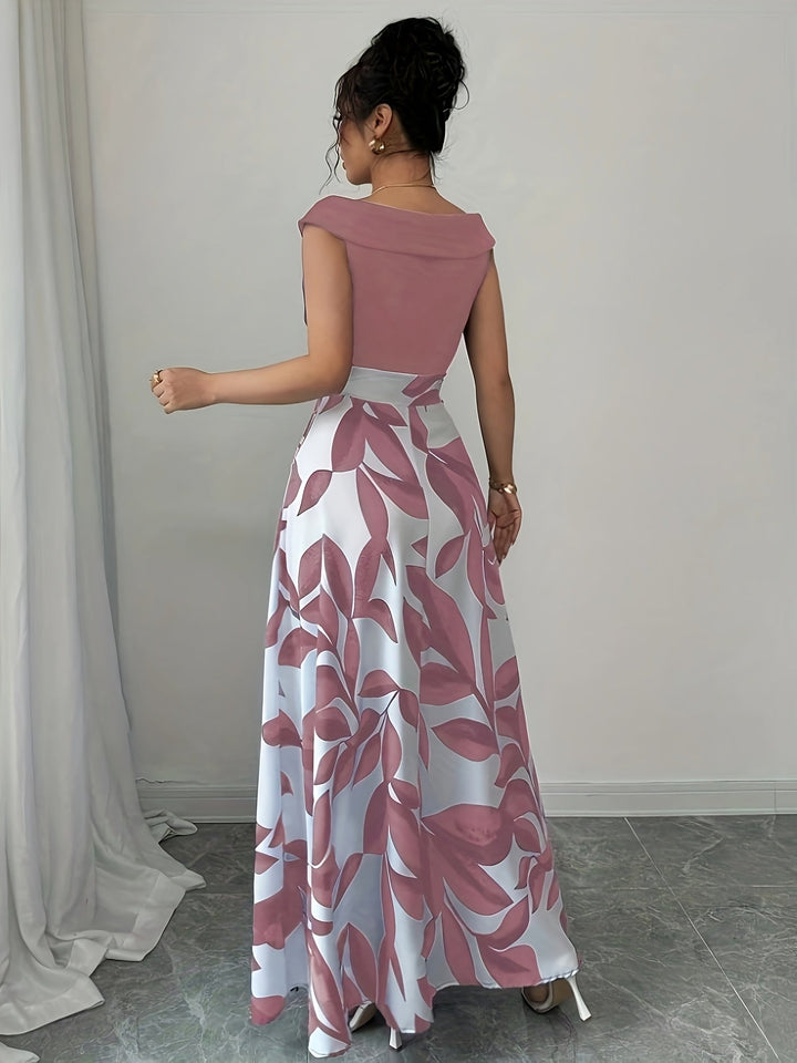 Stephanie | Vestido largo estampado