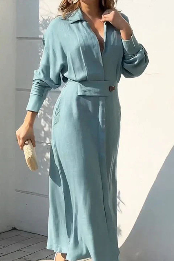 Rebeca Belén | Vestido camisero largo