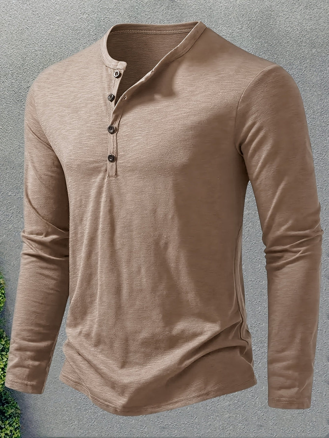 Gerardo | Polera henley de manga larga