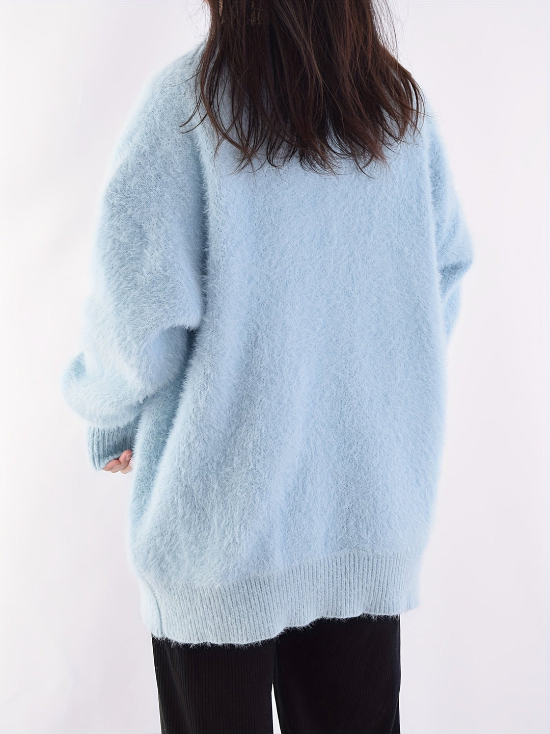 María Alejandra | Cardigan suave de tejido peludito