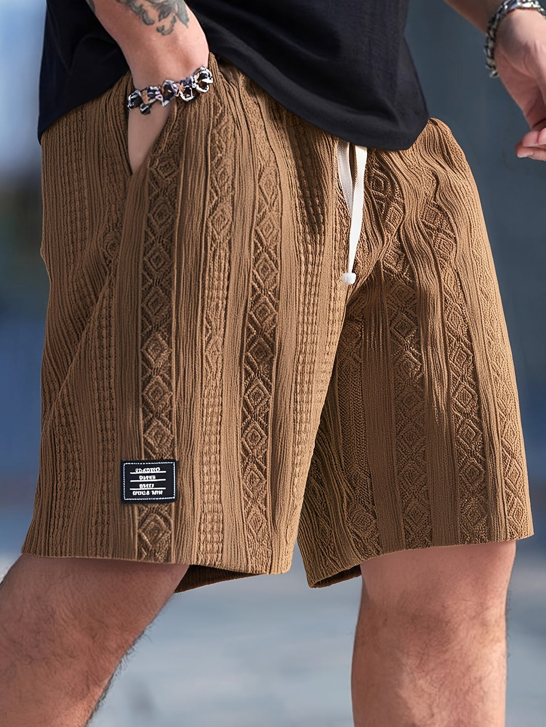 Ceferino | Short texturado con cordón
