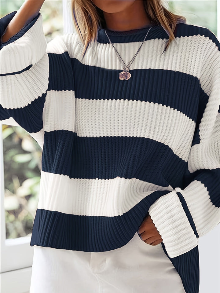 María Graciela | Sweater tejido a rayas holgado