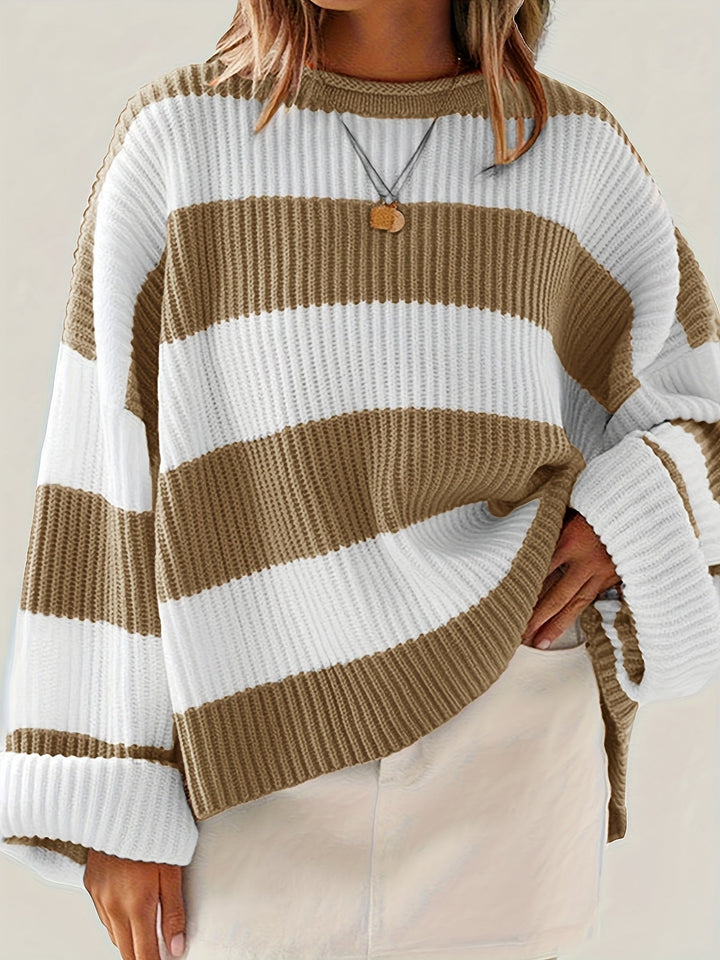 María Graciela | Sweater tejido a rayas holgado