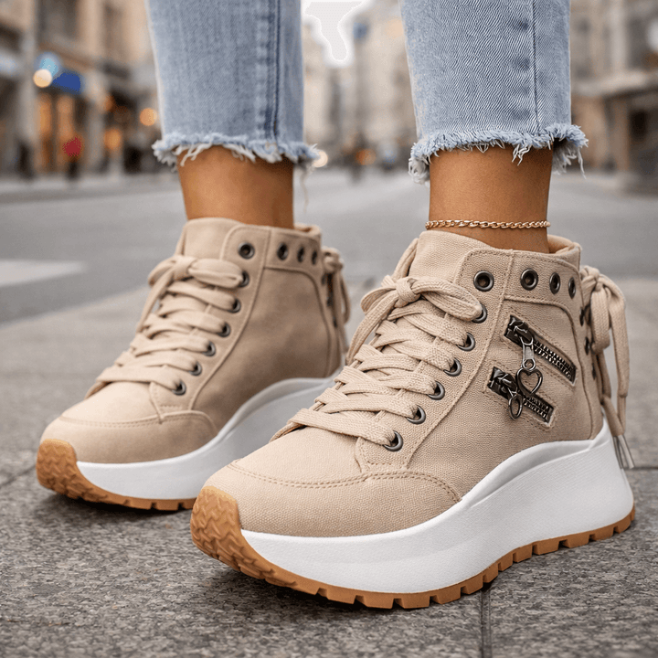 Leyla | Zapatillas altas con cordones