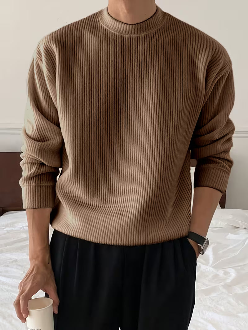 Salvador | Sweater de punto acanalado manga larga