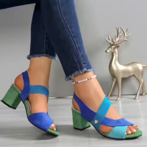 Otilia | Sandalias de taco bajo con plataforma estable