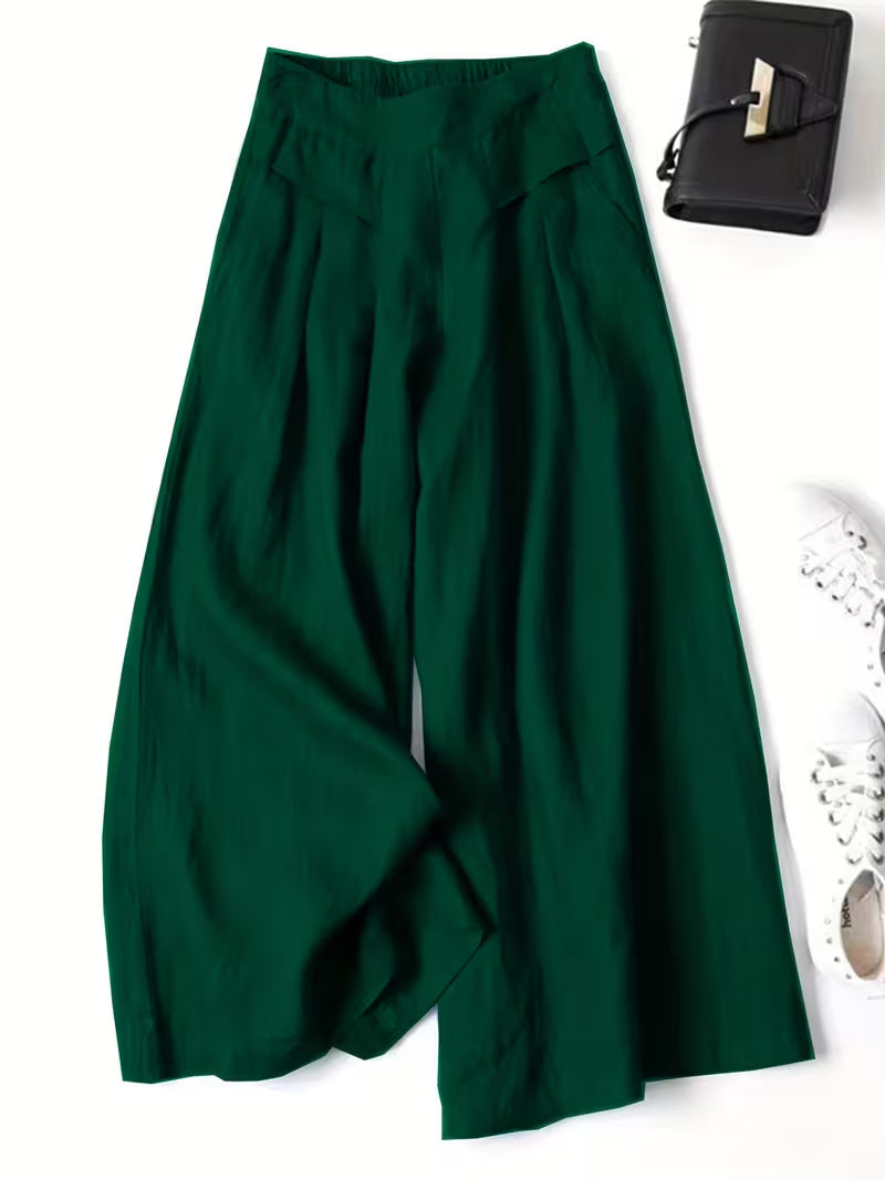 Nelda | Pantalón de pierna ancha liviano