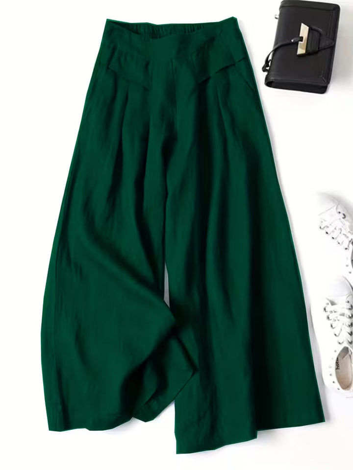 Nelda | Pantalón de pierna ancha liviano