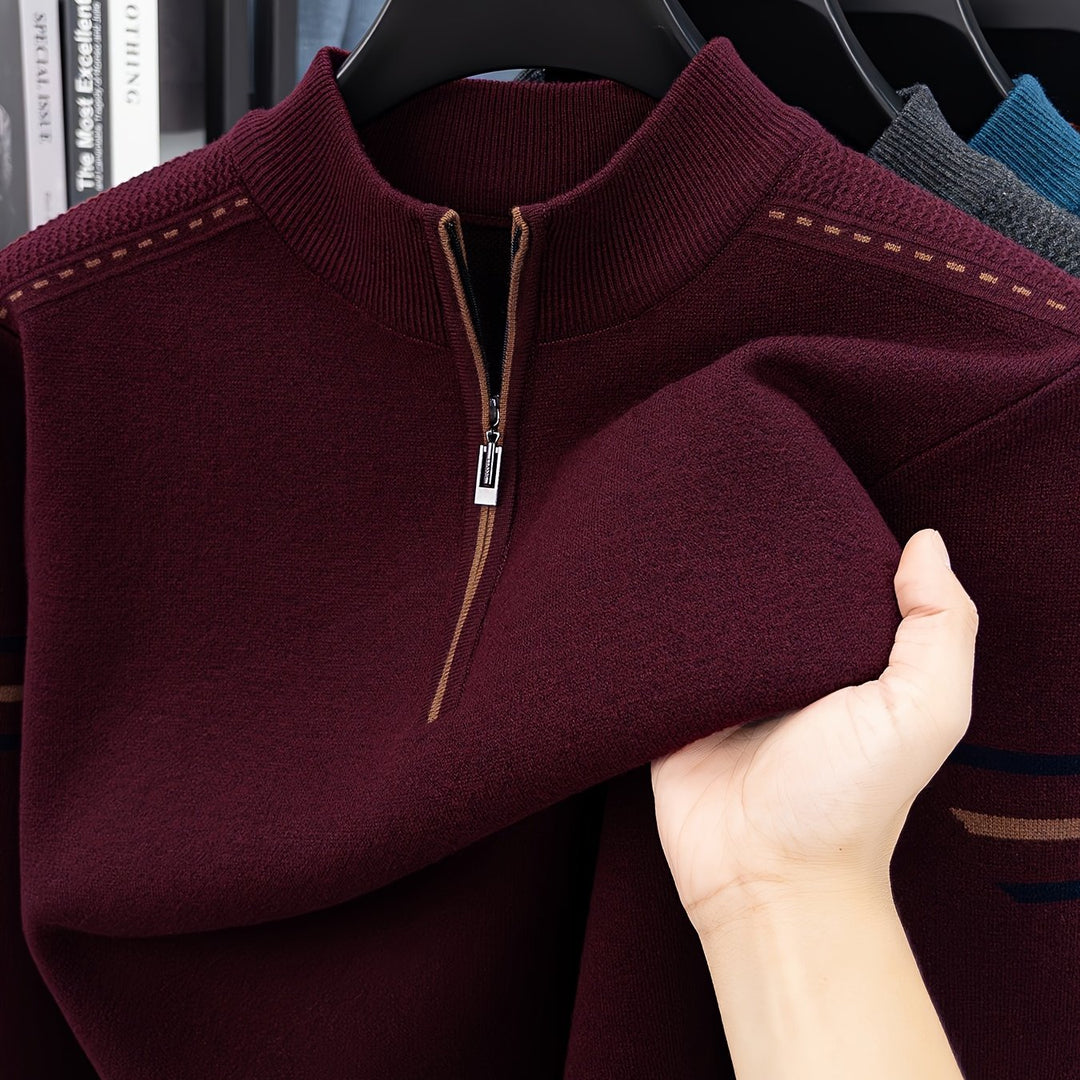 Jeremías | Sweater de punto con medio cierre