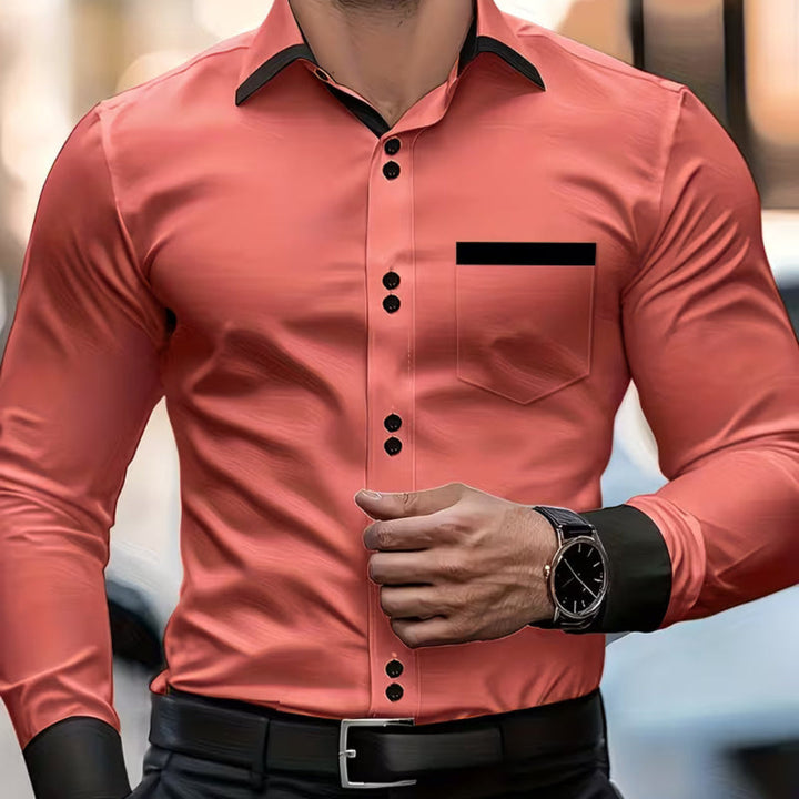 Pelayo | Camisa slim fit con detalles en contraste