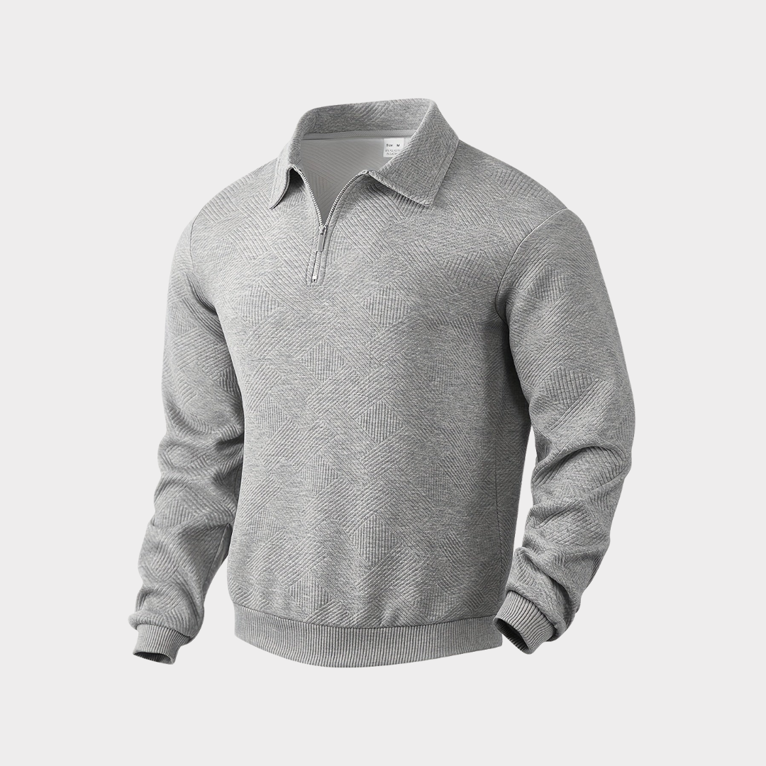 Florencio | Sweater texturado con medio cierre