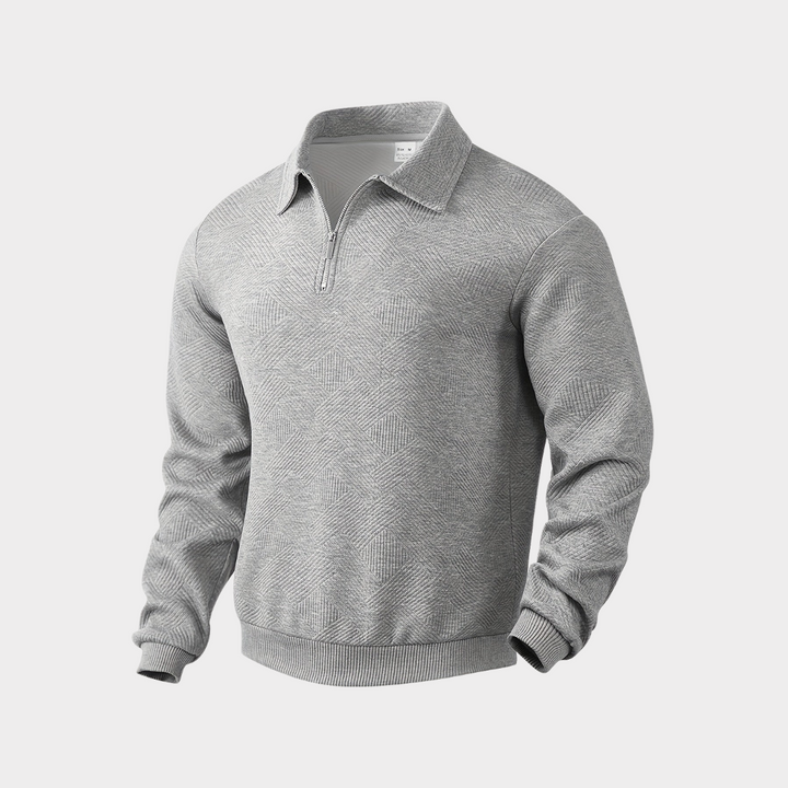 Florencio | Sweater texturado con medio cierre