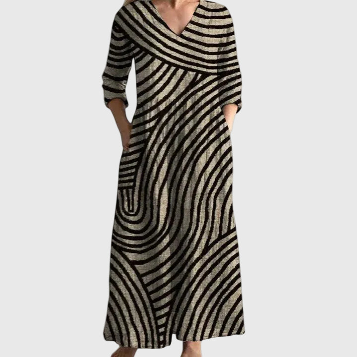 Ailín | Vestido midi fluido