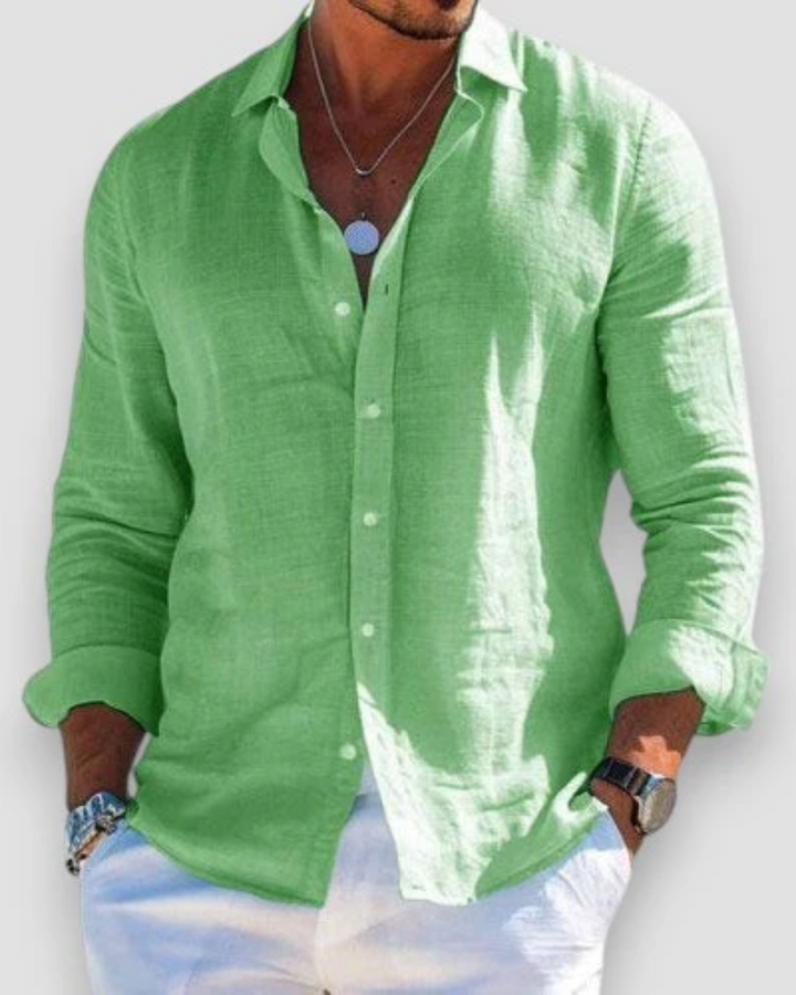 Darío | Camisa manga larga de tela liviana