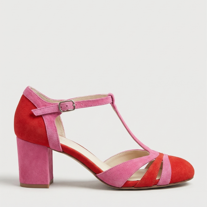 María Trinidad | Zapatos de taco con pulsera en T