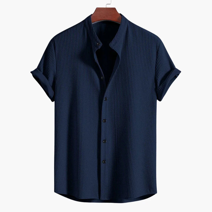 Federico | Camisa manga corta cuello mao