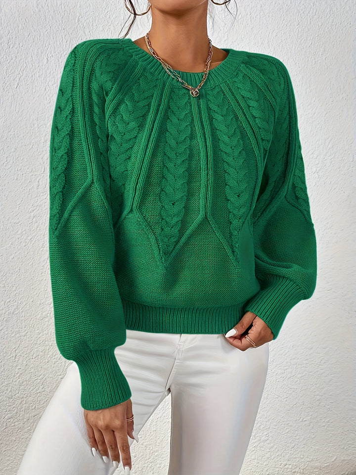 Sarita | Sweater de punto trenzado holgado