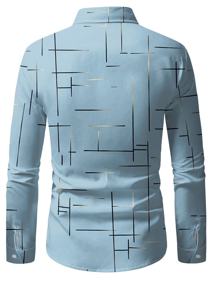 Fabricio | Camisa con estampado de líneas