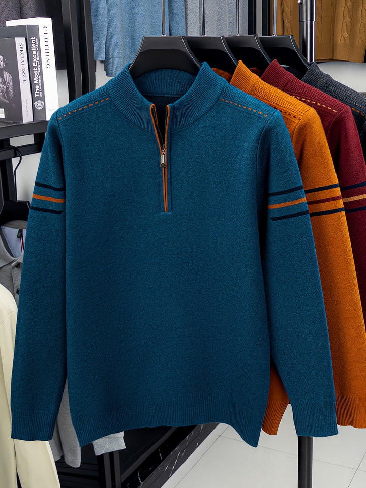 Caniulef | Sweater con medio cierre y cuello alto