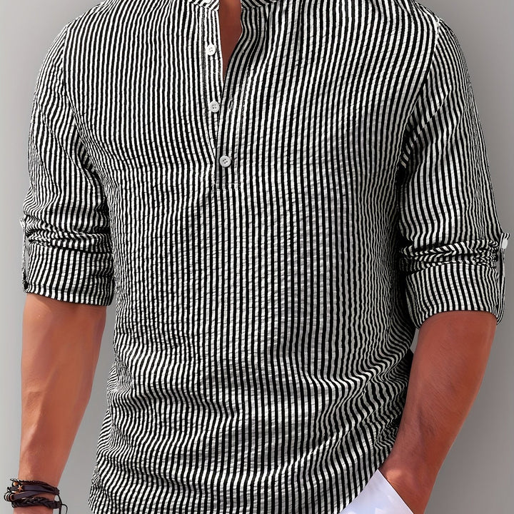 Cariqueo | Camisa henley a rayas
