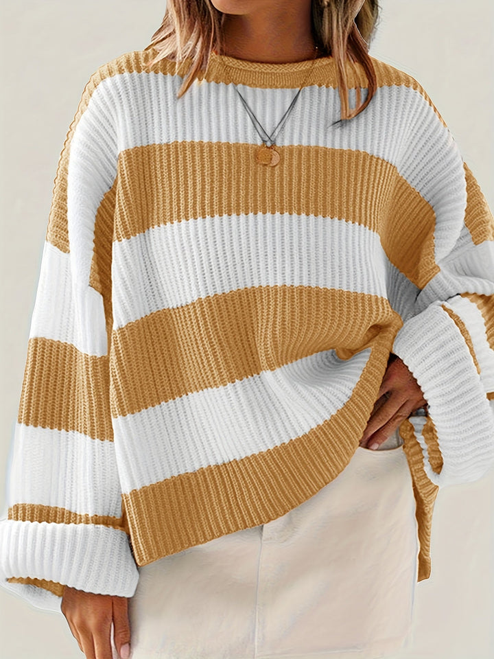María Graciela | Sweater tejido a rayas holgado