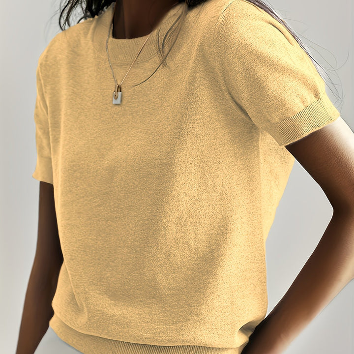 Lucila | Sweater de punto fino manga corta