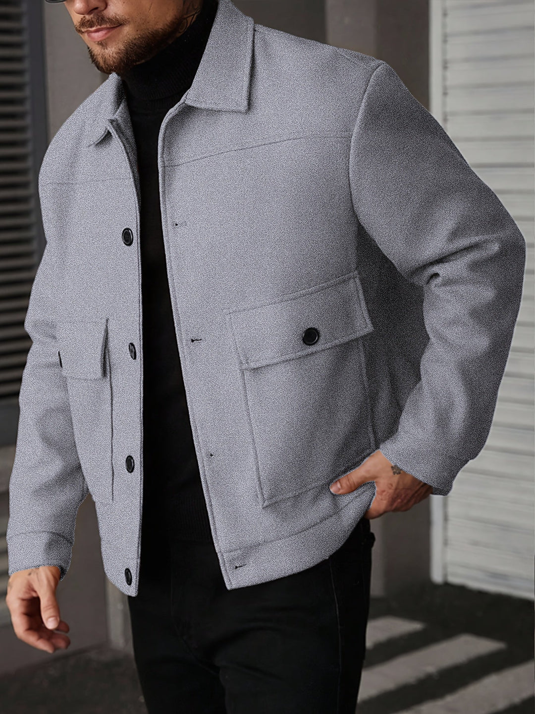 Segundo | Chaqueta camisera de botones