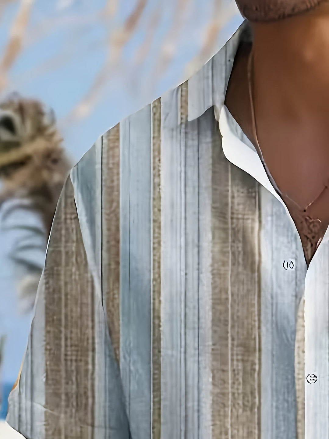 Mateo | Camisa de rayas manga corta