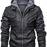 Anselmo | Chaqueta biker con capucha desmontable