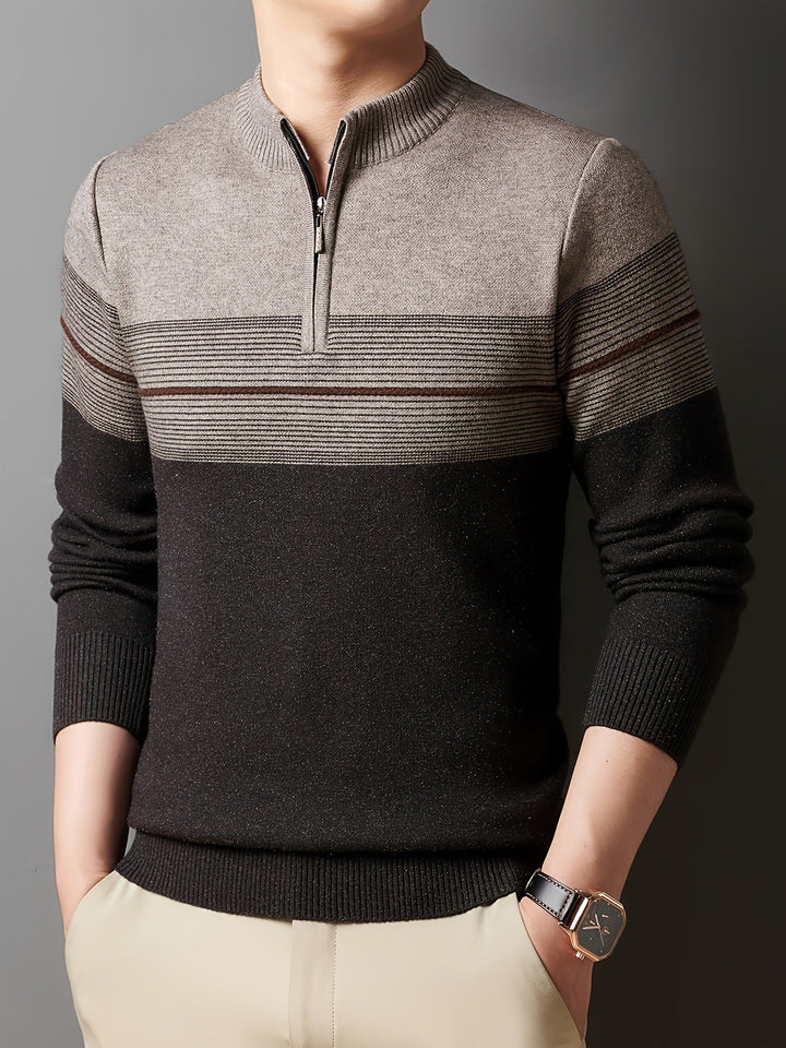 Dylan | Sweater con cuello alto y media cremallera