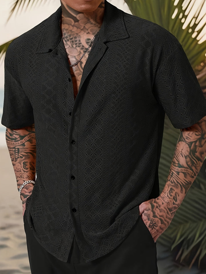 Norberto | Camisa texturada de manga corta