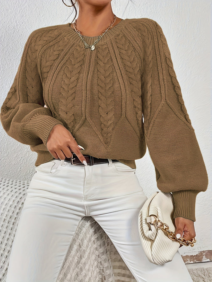 Sarita | Sweater de punto trenzado holgado