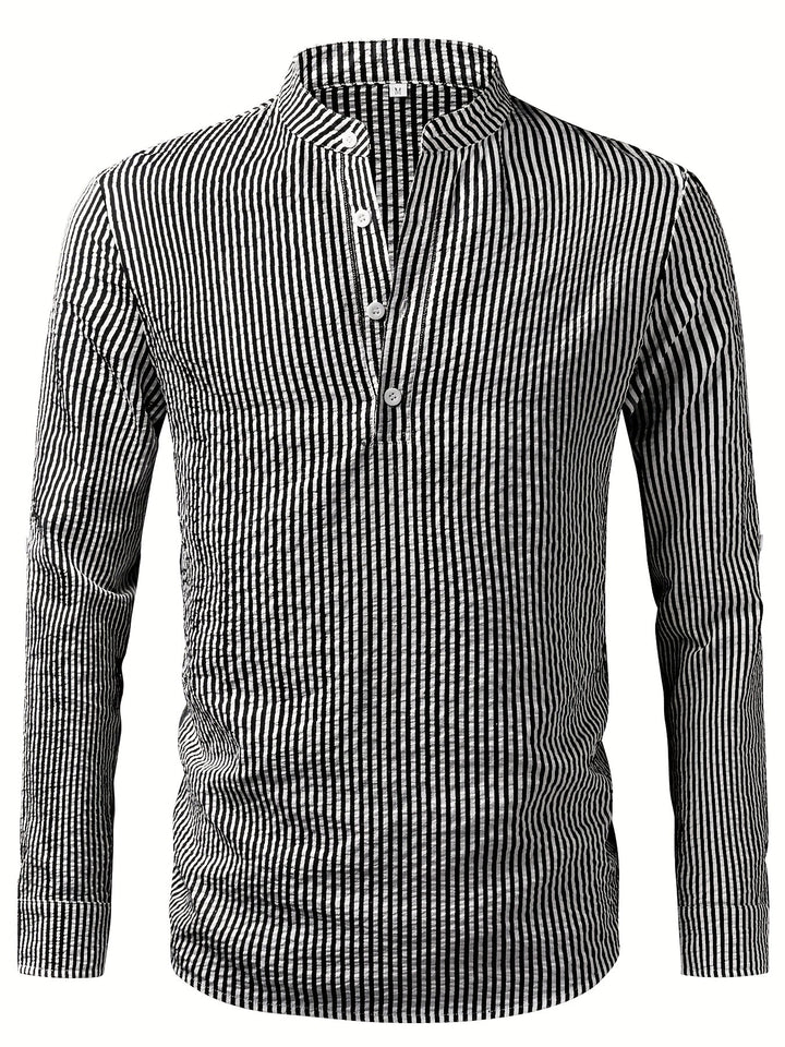 Cariqueo | Camisa henley a rayas